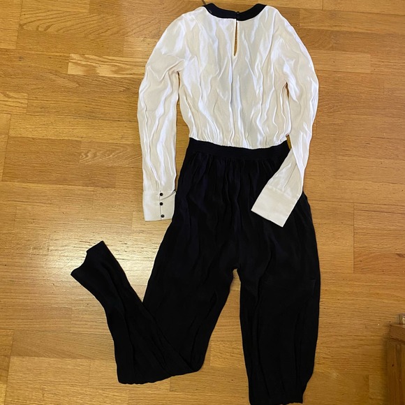 Cynthia Vincent Twelfth Street Minimalist Preppy Career Modest Jumpsuit S - Picture 5 of 8